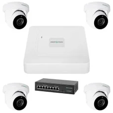 Комплект видеонаблюдения GreenVision GV-IP-K-W74/04 5MP